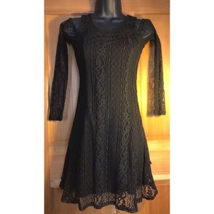 NEW  HOLLISTER Dress Lace Black XS X Small